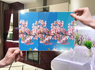 Цветопроба на изделии из стекла Цветопроба на изделии из стекла